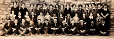 RPPC Group of School Teenagers CLASSIC FASHION VINTAGE Postcard AZO 1918-1930 picture