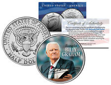 Rev. BILLY GRAHAM * Evangelical Preacher * JFK Kennedy Half Dollar U.S. Coin picture