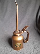 Rare Vintage Eagle Rainbow Pump Handy Oiler Gold Oil Can Spout Gas Station 10