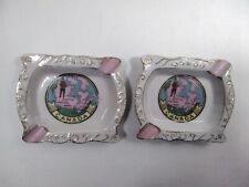 2 Canada Vintage Ashtrays Made In Occupied Japan 1945-1952 Ceramic picture