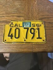 Vintage 1956 California Motorcycle License Plate picture