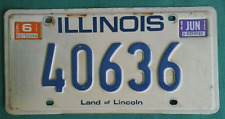 ILLINOIS License Plate, 