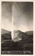 Calistoga CA Plummer's Resort Spouting Geyser Water Well 1932 RPPC B107 picture