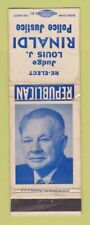 Matchbook Cover - Judge Louis Rinaldi Police Justice Ossining NY WORN picture