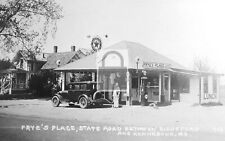 Fryes Place Texaco Gas Station Biddeford Kennebunk Maine ME Reprint Postcard picture