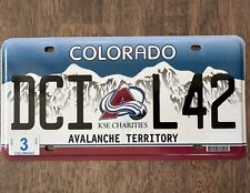 Colorado Avalanche License Plate picture