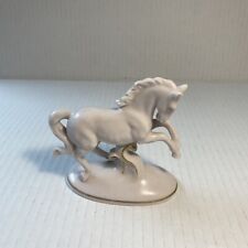 Old Porcelain statue of a White Horse, 1960, Made in Germany.  Erphila est 1886 picture