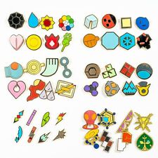 Pokémon Cartoon Anime Gym Badges - Generations 1 to 6 - Cosplay Bundle picture