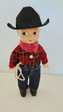 VINTAGE BUDDY LEE COWBOY DOLL UNION MADE  COPPER RIVET JEANS OUTFIT picture