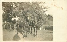 Iowa Albia C-1910 Horse drawn buggy Young's Photo RPPC Photo Postcard 22-8571 picture