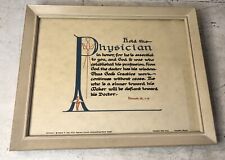 Sirach 38 1-15 Doctor’s Prayer Hold The Physician Print Framed Dr. Office Decor picture