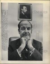 1970 Press Photo Senator George McGovern sits in his Washington office. picture