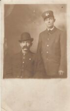 Antique Real Photo RPPC post card Interesting - 2 Police Officers - Cops picture
