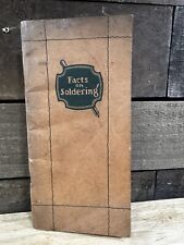 Vintage 1931 “Facts On Soldering” Booklet picture