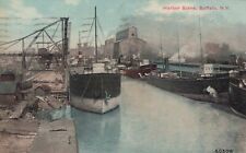 ZAYIX Postcard Great Lakes Ship Harbor Scene Buffalo New York c1911 Divided Back picture
