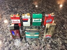 VINTAGE Lot of 7 Advertising Cigarette Lighters WINSTON SALEM VANTAGE MARLBORO picture