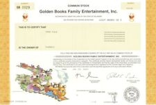 Golden Books Family Entertainment Inc. - 2000 dated Children's Books Stock Certi picture