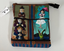 NWT Disney Park Haunted Mansion Stretching Room Portraits Zipper Pouch Bag Purse picture