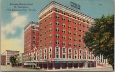 c1940s ST. PETERSBURG, Florida Postcard PRINCESS MARTHA HOTEL / Webb Linen picture