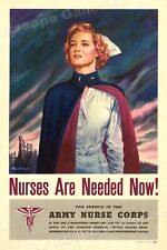 Army Nurse Corps 1944 Vintage Style WWII Nursing Poster - 16x24 picture