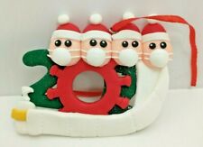 2020 Christmas Ornament Quarantine Family of 4 Masks Toilet Paper Sanitizer  picture