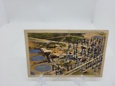 Post Card White Boarder 1941 Spindle Top Oil Field Beaumont-Port Arthur, Texas picture