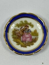 TINY LIMOGES Embracing Couple Plate - 2” picture