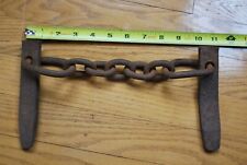 Antique Hand Forged Log Raft Shackles Chained Spikes Dogs Nelson County Va picture