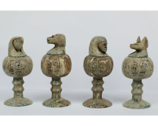 Canopic jars - The Four organs Jars made from Heavy Flame stone with glaze touch picture