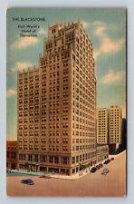 Fort Worth TX-Texas, the Blackstone Hotel, Advertising, Antique Vintage Postcard picture