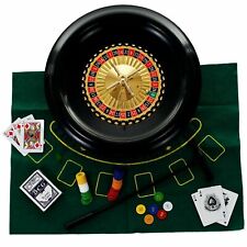 16 inch Deluxe Roulette Set with Accessories Double Sided Felt for Blackjack picture