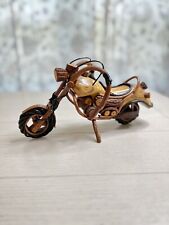 Unique Handmade Motorcycle/ Chopper Made Of Twigs And Wood picture