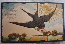 MESSAGE OF LOVE BIRTHDAY POST CARD 1910 GERMANY THIS CARD IS BEAUTIFUL  picture