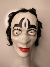 Vintage Cesar 1980’s Halloween Mask Creepy Clown Mime picture