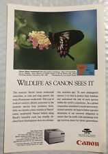 Vintage 1995 Original Print Ad Full Page - Canon - Harris Mimic Swallowtail picture