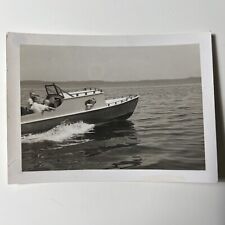 Vtg 1950s Boat Ride Kids with Child Peeking Out Porthole Snapshot Photo picture
