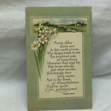 Vintage Postcard Frances Finlay Poem w/ Floral Motif 1917 Fairman picture