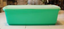 Vtg 3 Piece Tupperware Green Celery Vegetable Keeper w/insert &Lid 782-7See Pics picture
