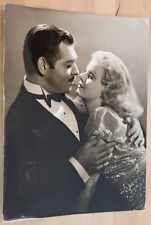 HOLLYWOOD BEAUTY JEAN HARLOW + CLARK GABLE STUNNING PORTRAIT OVERSIZE Photo XXL picture