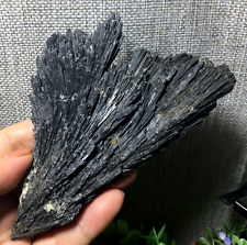 173g 130mm black tourmaline rutilated uncut quartz crystal mineral specimen 141 picture