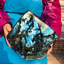 12.76lb Natural Gorgeous Labradorite Quartz Crystal Stone Specimen Healing picture