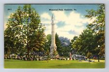 Hazleton PA-Pennsylvania, Memorial Park, Antique Vintage Postcard picture