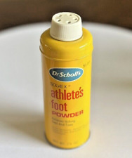 Empty Vintage ? Dr. Scholl's  Solvex Athletes Foot Powder Metal Tin READ picture