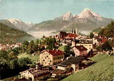 Vintage postcard from Berchtesgaden, Germany with Watzmann mountain picture