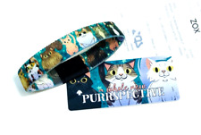 ZOX **A WHOLE NEW PURRSPECTIVE** Silver Single Medium Wristband w/Card NIP picture