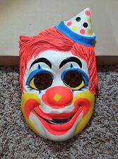 Vintage- 1960s/1970s- Collegeville Clown Halloween Mask - Not Ben Cooper  picture
