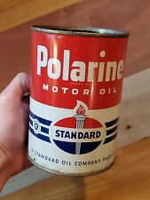 Vintage Polarine Standard Oil Tin Can Empty 1 US Quart picture