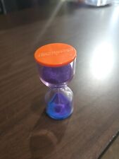 RARE Nickelodeon Oral-B Hourglass 2 Minute Timer VTG 90s Purple Sand Dental Care picture