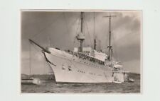 German RPPC; ship Grille; mine layer in WWII picture