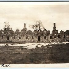 c1910s Fort Crown Point Ruins 2 Lake Champlain Real Photo Star Ticonderoga A154 picture